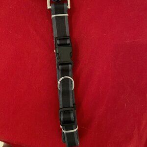 Dog Collar & Leash: NWT Matching Black/Grey Pet Leash & Collar, Medium